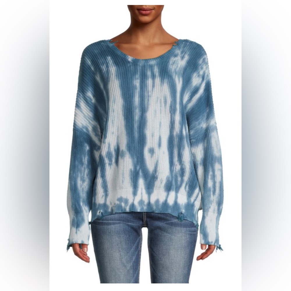 Vintage Havana Tie-Dye Dropped-Shoulder Sweater